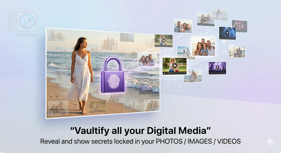 snapWONDERS Vaultify — reveal and extract hidden files from a photo