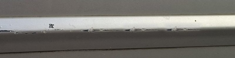 The edited copy: the same scratch repeated along the trim